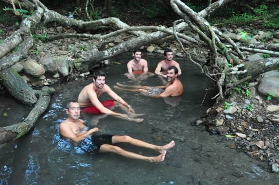 Poço termal com água a mais de 35 graus, na região de Boquete, no Panamá